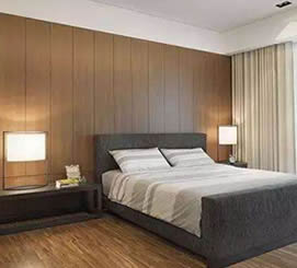 皮革飾面板與織物飾面板賦予空間更多的變化和個(gè)性